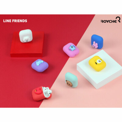 BTS BT21 Official Authentic Silicone Charging airpods Case_with