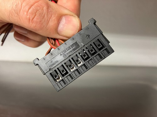 03-08 Mercedes SL500 SL55 Battery Stabilization Control Load Module WIRE PLUG - Picture 7 of 9