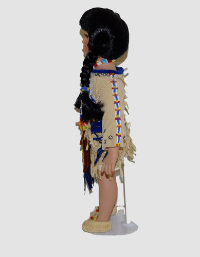 Vintage Native American Porcelain Indian Doll - Signed Numbered - Patricia Rose - Picture 4 of 6