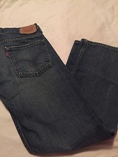 Levi's Boys Denim Blue Jeans Size 12 Loose Straight 569 W26 L26