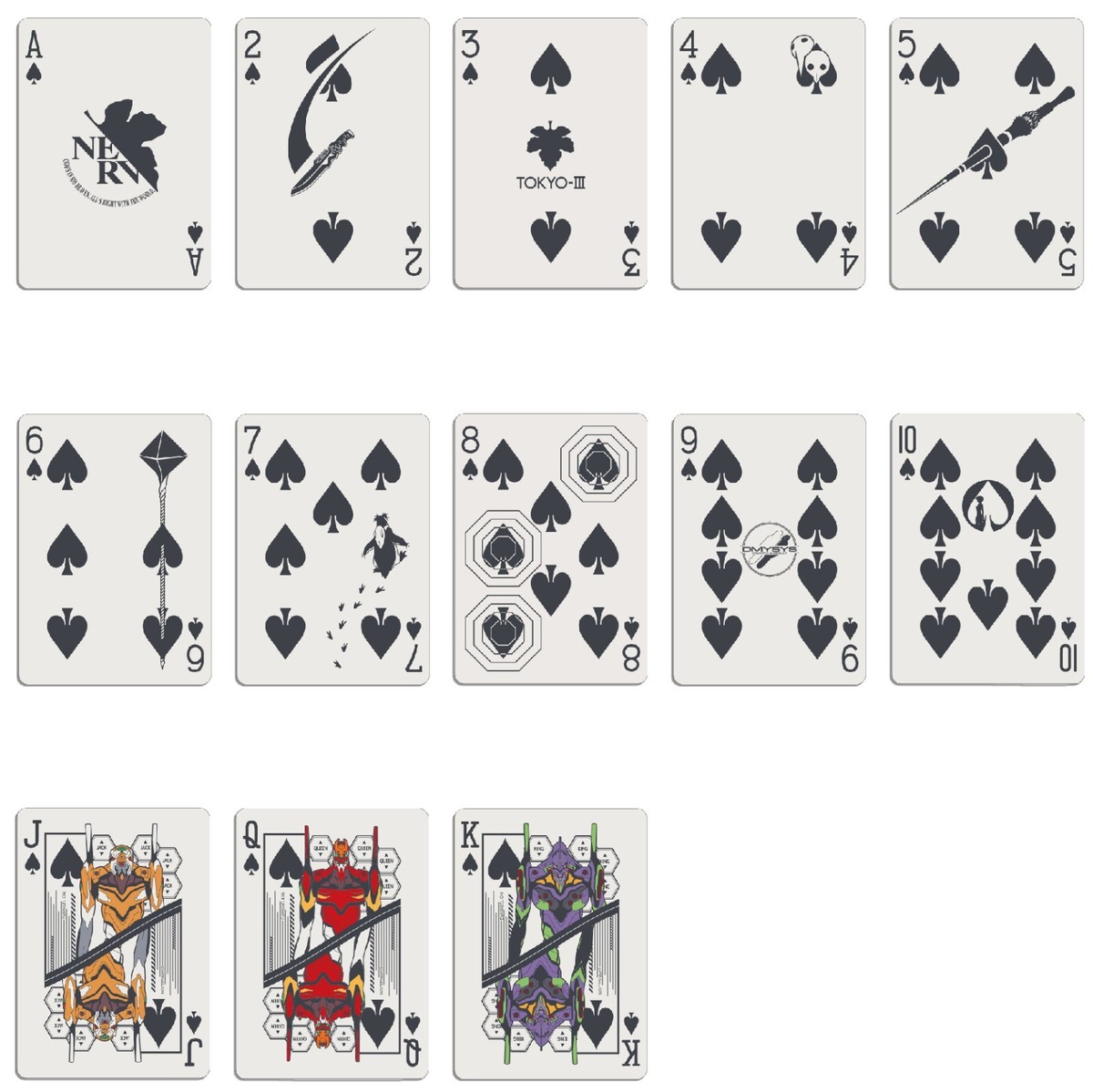 Bicycle Evangelion Playing Cards EVA STORE Limited Trump Rare New