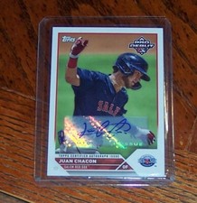 2023 Topps Pro Debut Juan Chacon #PD-31 Prospect Boston Red Sox Auto