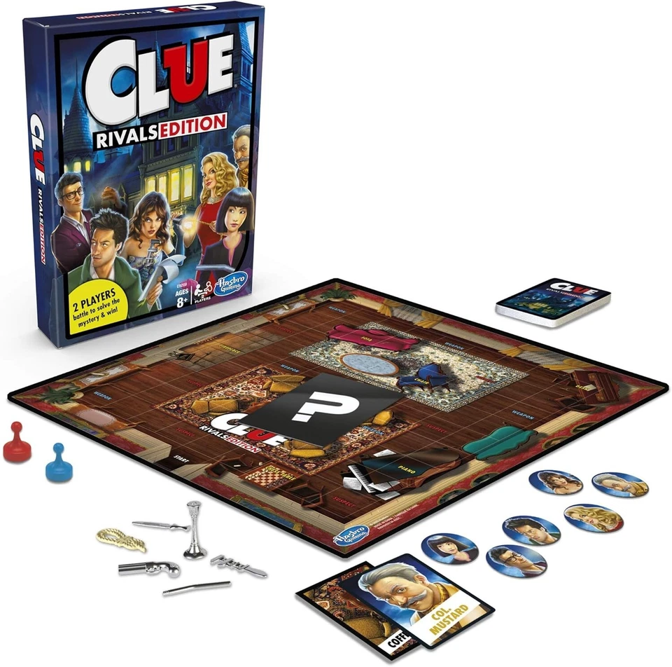 Hasbro Cluedo Board Game Rivals Edition 2Players 8+ Classic Detective Game - Image 3 of 4