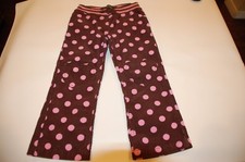 New Mini Boden size 4 brown corduroy heart pocket pants w/ pink polka dots.