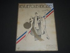 REVUE FOLIES 1933 BERGERES CASINO FRANÇAIS NEW YORK PROGRAMME VILLE - J 2299