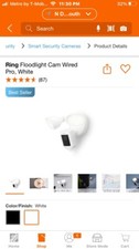 Ring Floodlight Cam Wired Plus - White