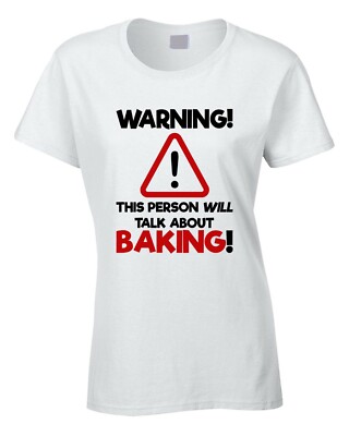 Backen Damen T-Shirt Bäcker Essen Bäckerei Brot Kuchen Hobby Koch Club Geschenkidee
