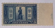 Travelstamps: 1925 US Stamps Scott #619 Lexington-Concord Sesquicentennial mogh