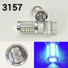 Front Turn Signal Parking T25 3057 3157 4157 33 SMD Blue LED Light K1 For Ford
