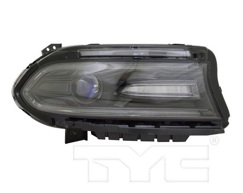 Faro halógeno lateral derecho TYC para Dodge Charger con LED DRL modelos 2016-2019 - Imagen 1 de 3