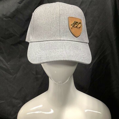 Artis Mens Gray 150 Pottinger Adjustable Strap Snapback Trucker Cap One Size