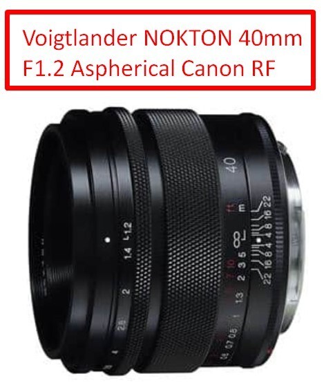 Voigtlander NOKTON 40mm F1.2 Aspherical Canon RF Mount Black