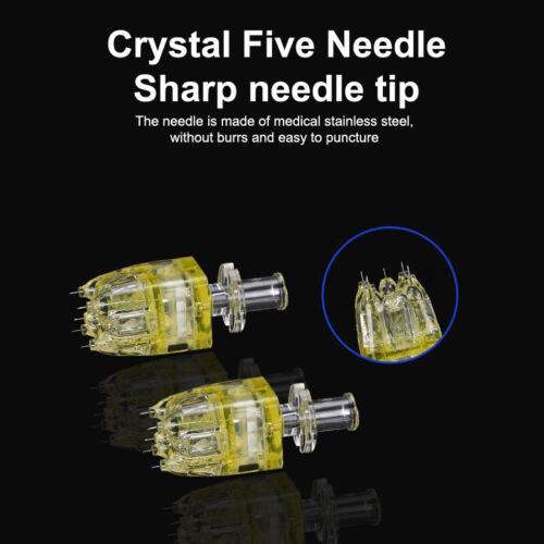 Five Needles Injector Crystal Multi Needle 32g 1.5mm Facial Skin Care Tool Parts - Picture 9 of 12