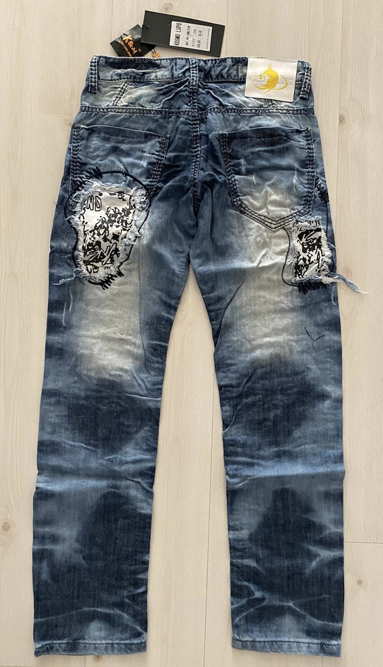 AUTÉNTICO RARO KOSMO LUPO PREMIUM DENIM/JEANS KM272# TALLA 30W AZUL Foto 4 de 4