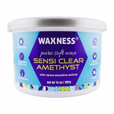 Waxness Sensi Clear Amethyst Soft Wax Tin 14 oz  / 397g