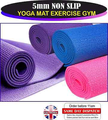 5mm Non-Slip High Quality/Yoga Mat Exercise/Gym/Camping blue&purple!174cmx 62cm