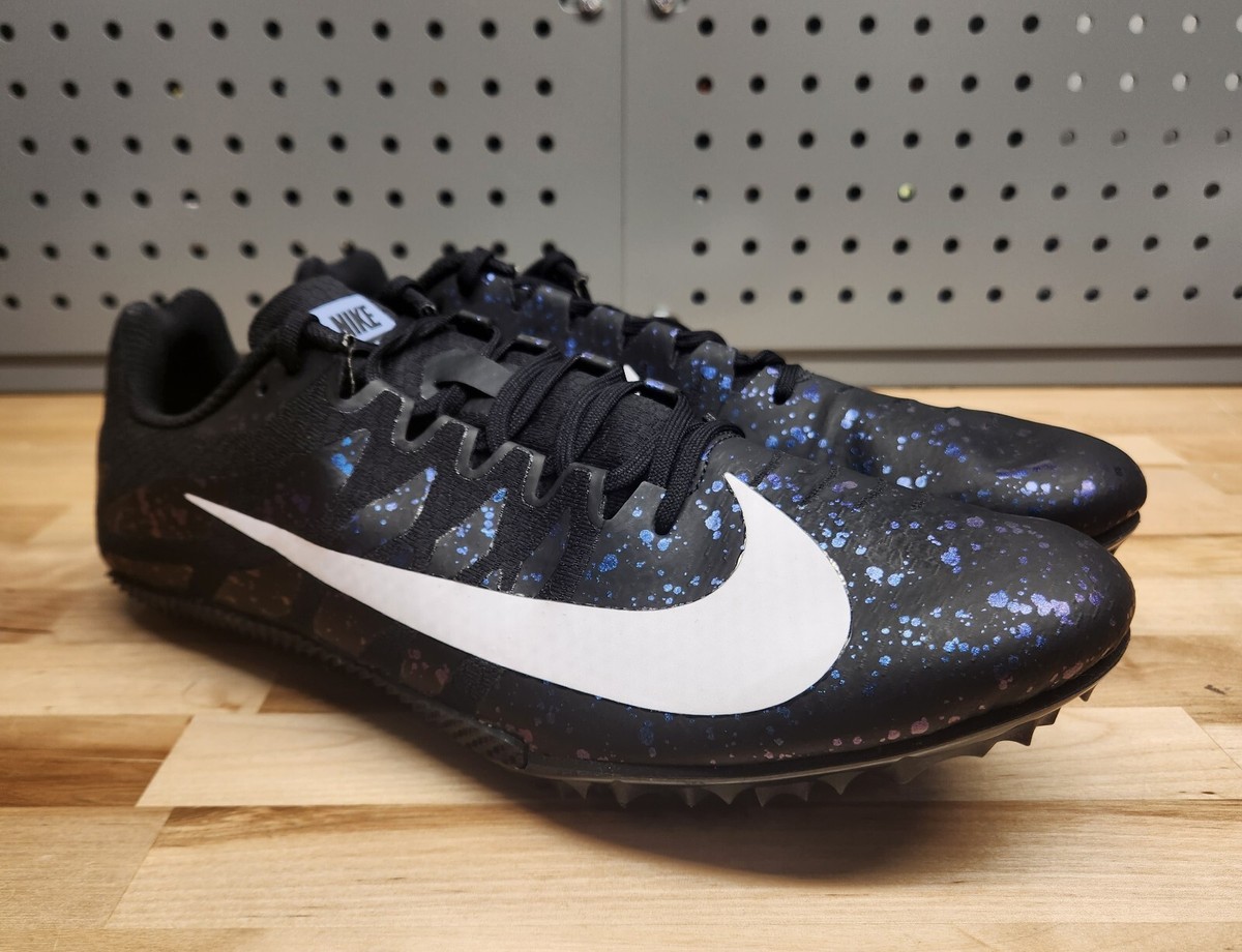 Nike Zoom Rival S 9 Black Indigo Fog Speckle Track Shoes  display picture 1