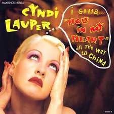 Cyndi Lauper Hole In My Heart SINGLE 12x12 Album Cover Flat Poster