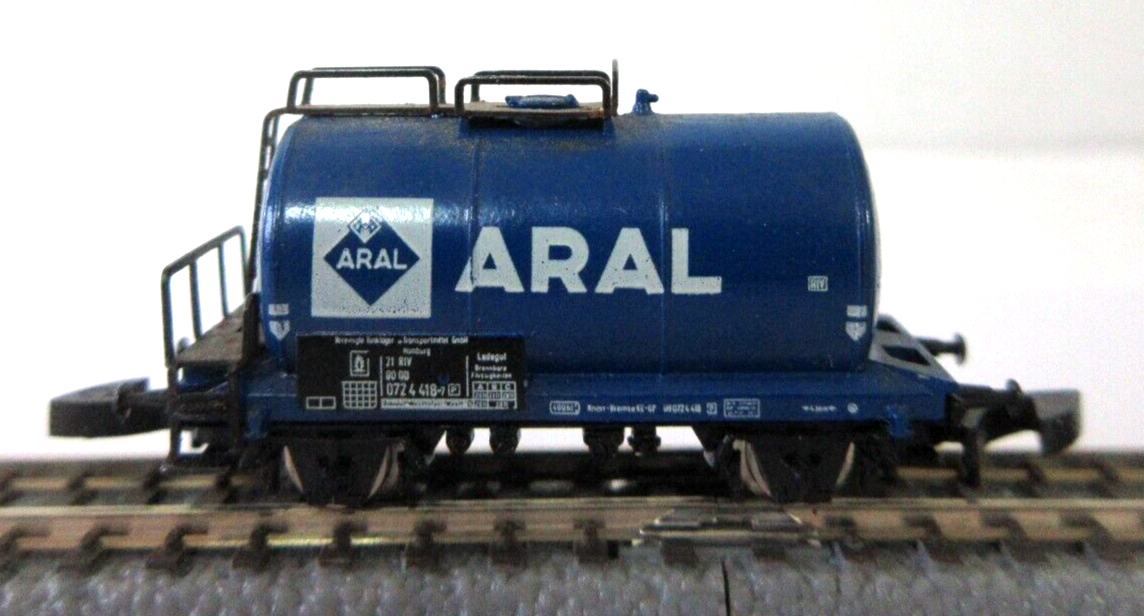 Z Scale Marklin Mini-Club 8613 ARAL Tank Car DB (dark blue) | eBay