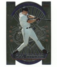 CAL RIPKEN 1996 BOWMANS BEST BEST CUTS BASE, REFRACTOR, ATOMIC REFRACTOR #11