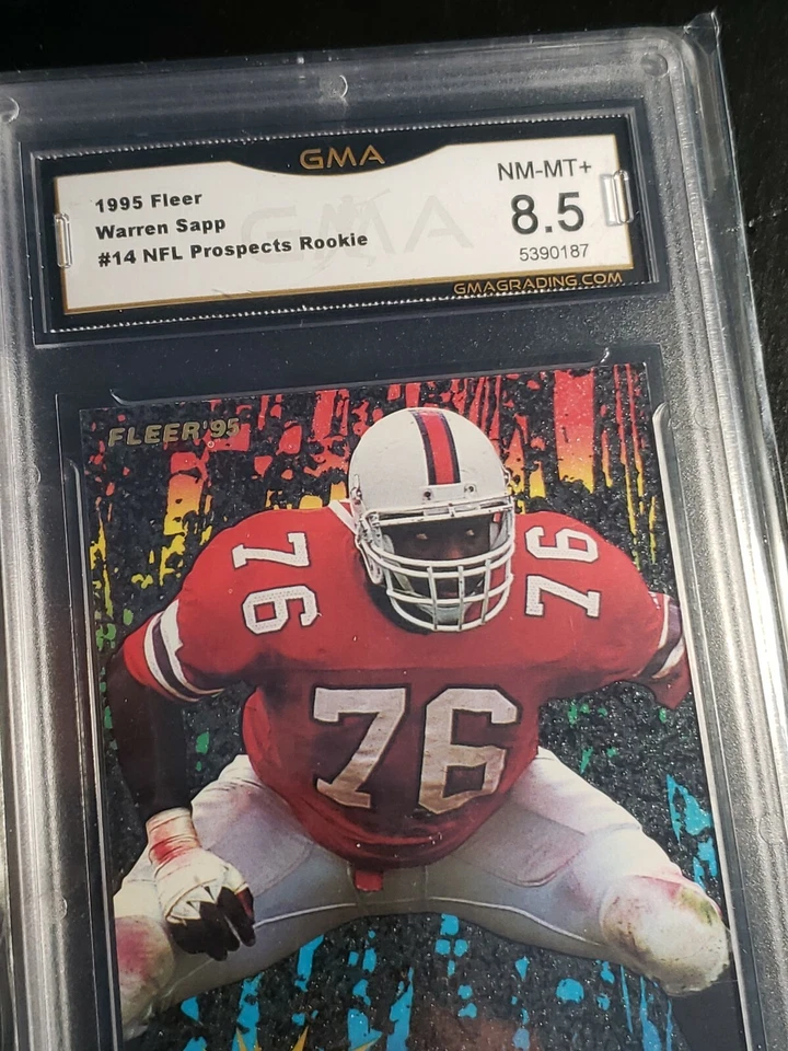 1995 Fleer NFL Prospects Warren Sapp #14 Rookie HOF GMA - Image 4 of 4