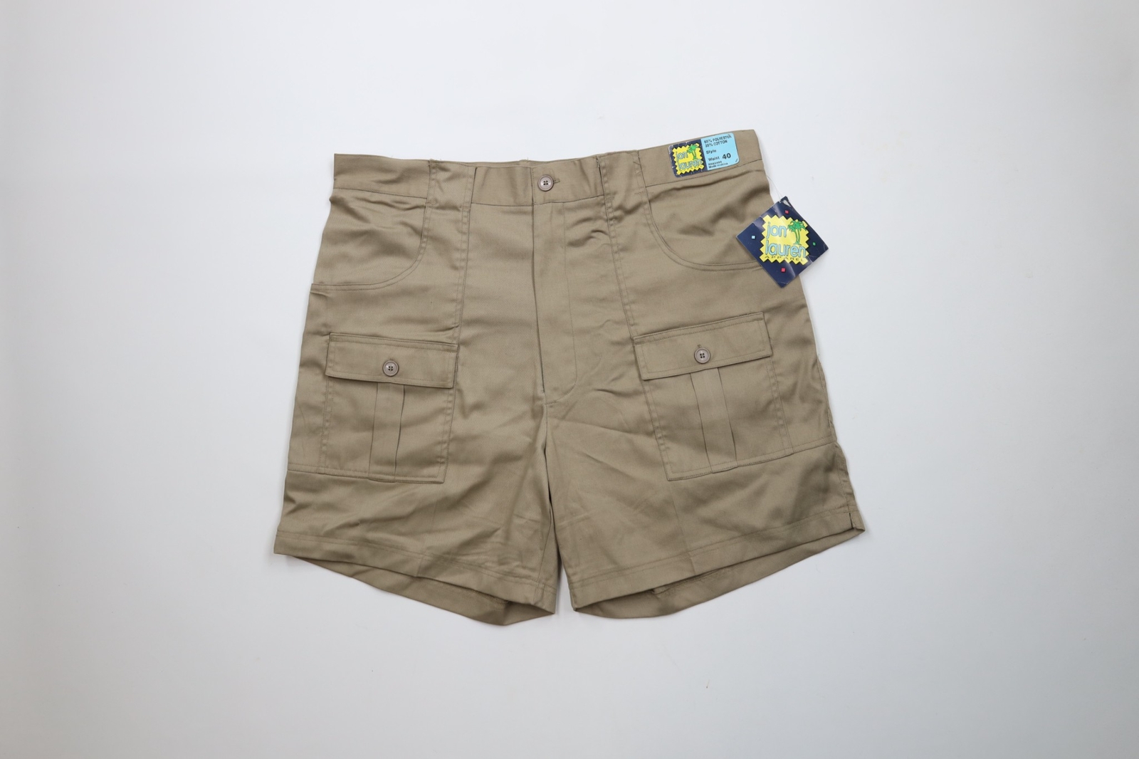 Deadstock Vintage 90s Streetwear Mens 40 Above Knee Front Pocket Cargo Shorts