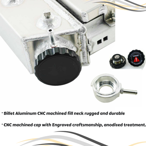 4 Row Aluminum Radiator+Shroud+Fan Fit Chevy 1970-1981 Camaro /78-87 Monte Carlo - Picture 11 of 23