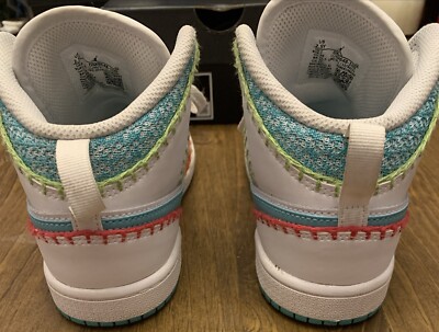 Nike Jordan 1 Mid Multi Knit Size 2.5Y DM9648-100 | eBay