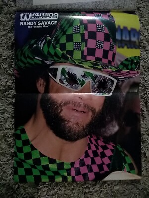 1992 Pro Wrestling Magazine Centerfold  Macho Man Randy Savage illustrated 