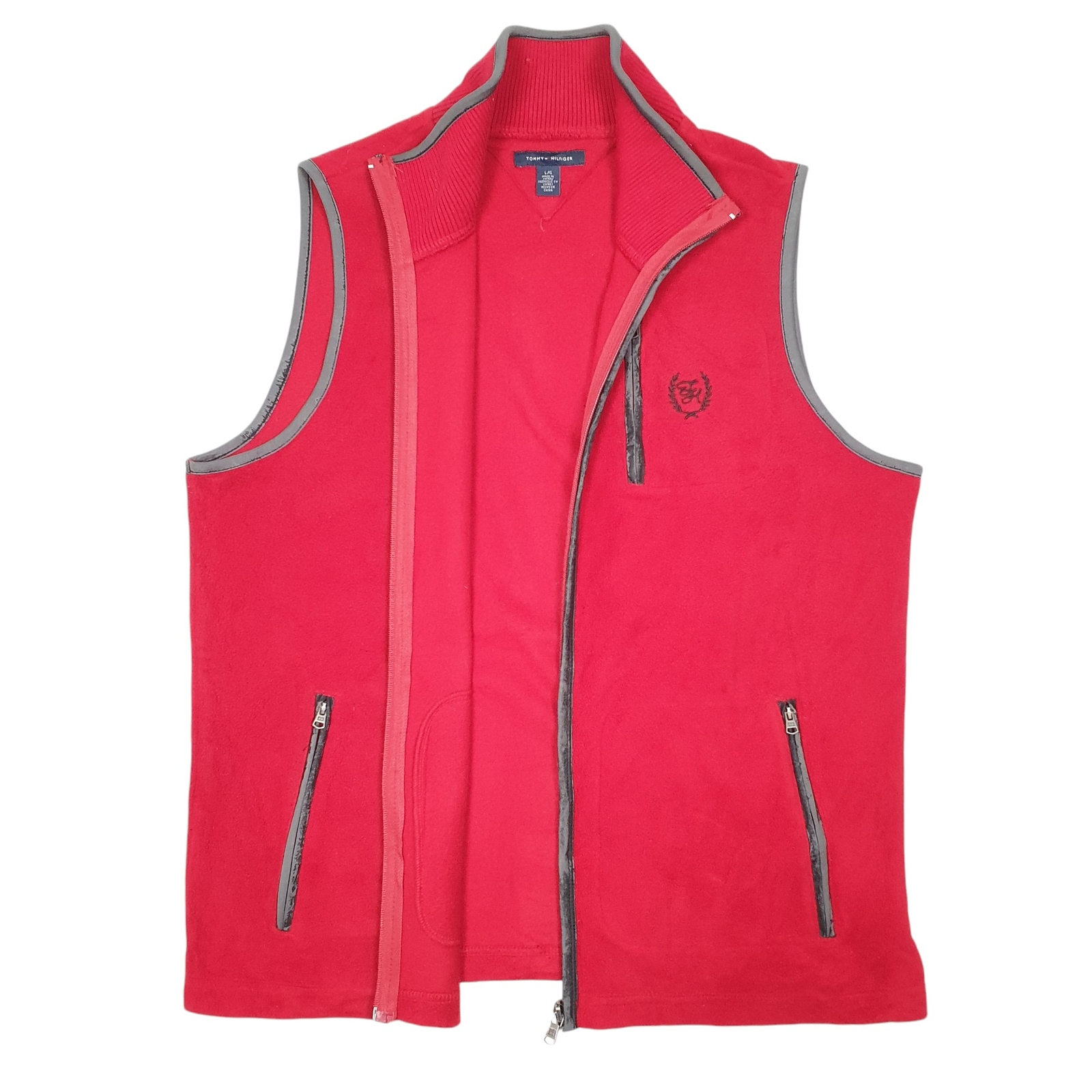 TOMMY HILFIGER Gilet Jacket Coat Fleece Vest Bodywarmer Mens L image 2