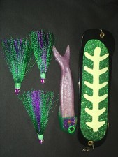 High Percentage Trolling Bait/Meat Rig/ Purple Haze Bite My Herring Strip/360