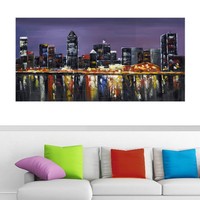 Montreal At Night- Fine Art Canvas Print Montreal At Night- Fine Art Canvas Print
