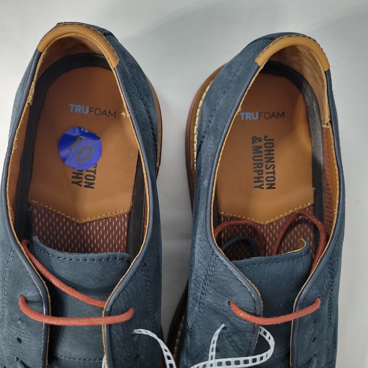Johnston & Murphy Navy Nubuck OxfordsSize 10 Men main image 3