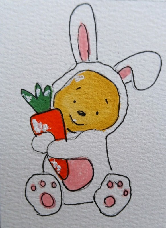 Aceo Mixed Media Art Card
