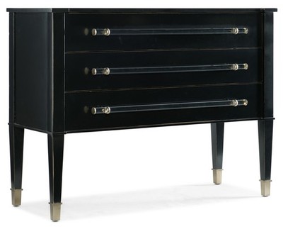 Hooker Furniture 638-85432 Rowan 47-1/2''W 3 Drawer Maple and - Black