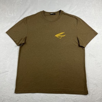 Filson Buckshot Short Sleeve T Shirt Brown Fly Fishing Men s Size XL