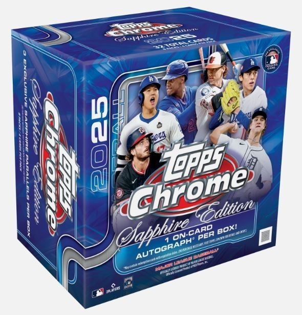2025 Topps Chrome Sapphire Edition Baseball Card Hobby Box *1