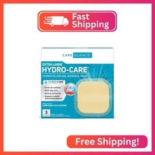 Care Science Hydrocolloid Bandages, Extra Large  100 Waterproof Seal 4 in x 4
