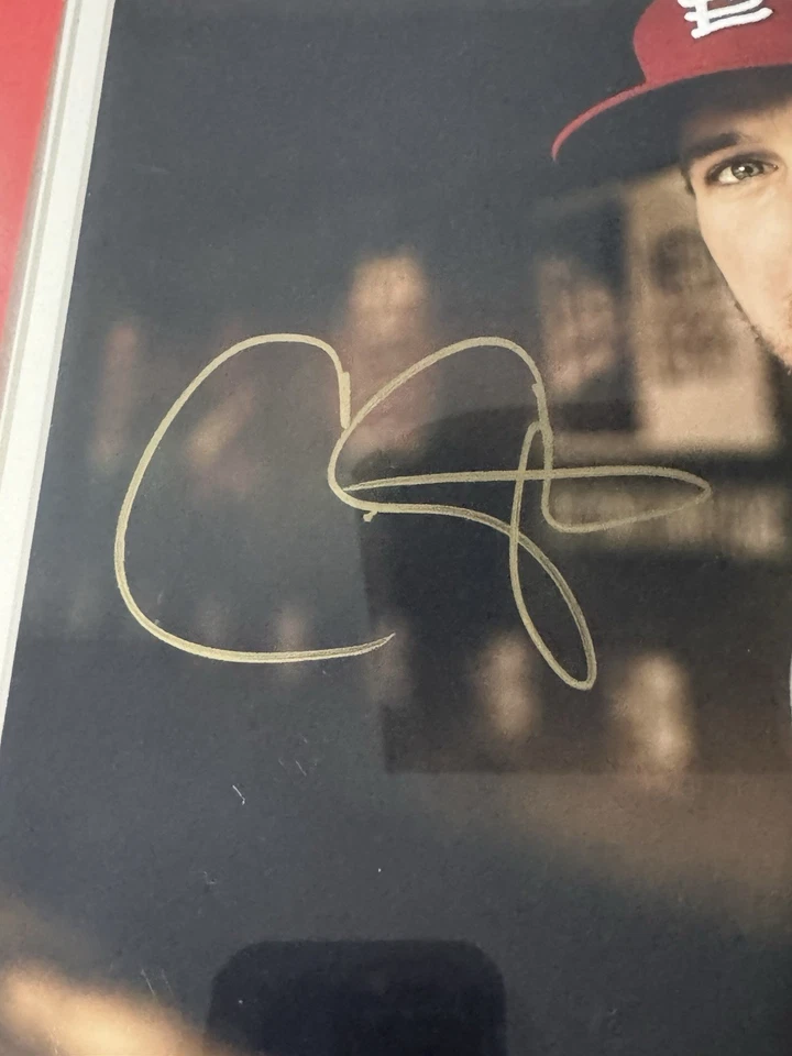 Foto firmada por Chris Carpenter 11x15 JSA - Cardenales de San Luis, marco personalizado 21x17 Foto 2 de 4
