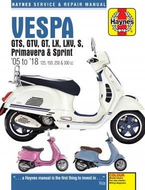 Revue technique Haynes Vespa 125 250 300 manuel réparation GTS GTV LX S