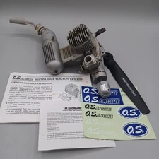 OS MAX FX 46 RC Airplane Engine with Muffler And Manual -Strong Compression 