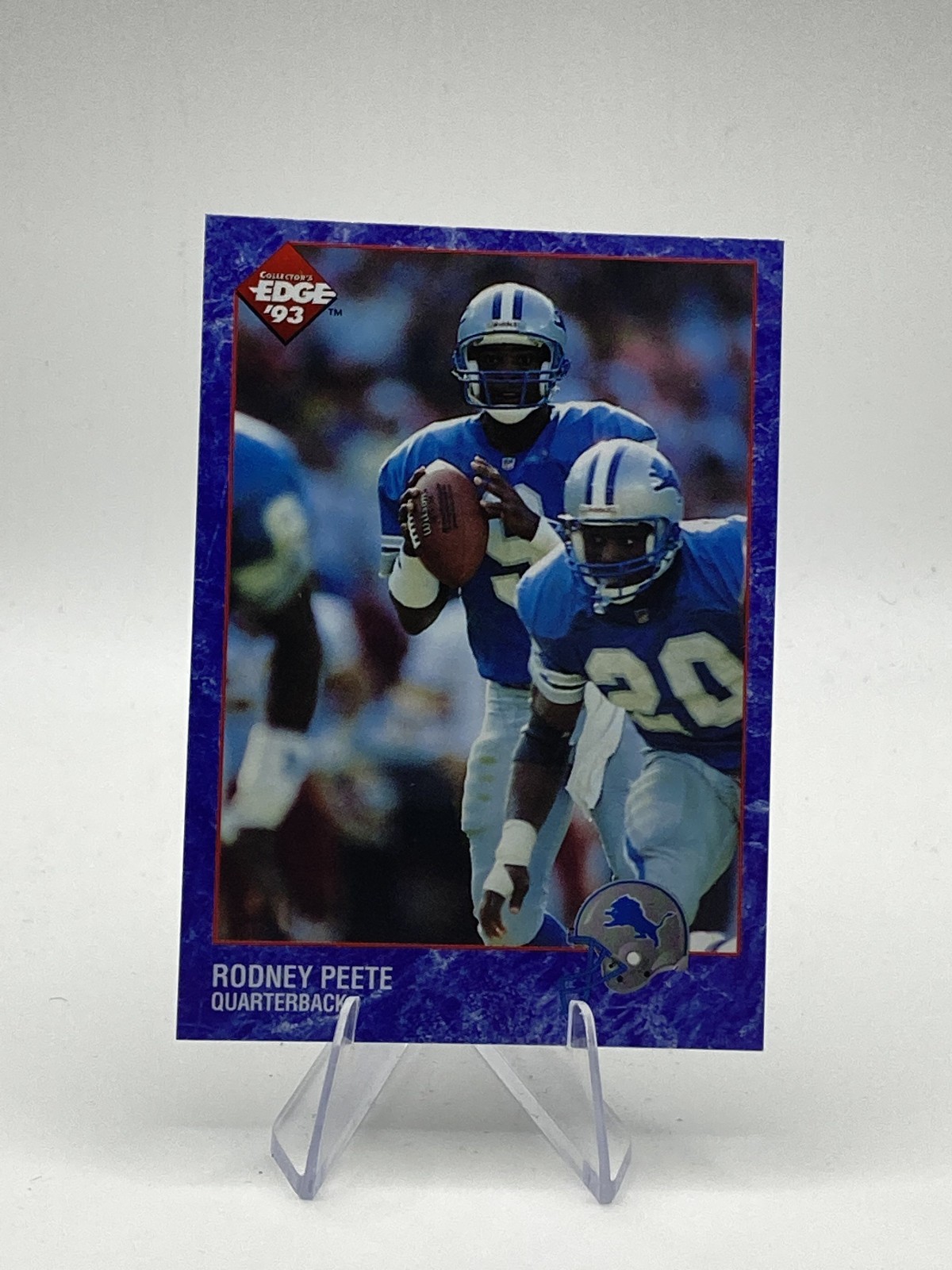 1993 Collector's Edge - Rodney Peete #70 Detroit Lions