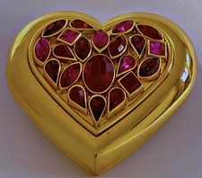 Poudrier pavé de cristaux YVES SAINT LAURENT by Robert Goossens Vintage 1990s