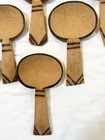 Vintage Hand Carved Burnt Edges Wooden Folk Art Paddle Spoon Decor Set of 7 — photo 5