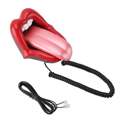 Red Mouth Telefon Nowość Duży język Telefon stacjonarny Przewodowy Śmieszny Lip Phone UK - Zdjęcie 16 z 24
