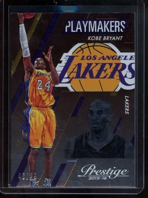 2015-16 Panini Prestige Kobe Bryant Playmakers /49 #12