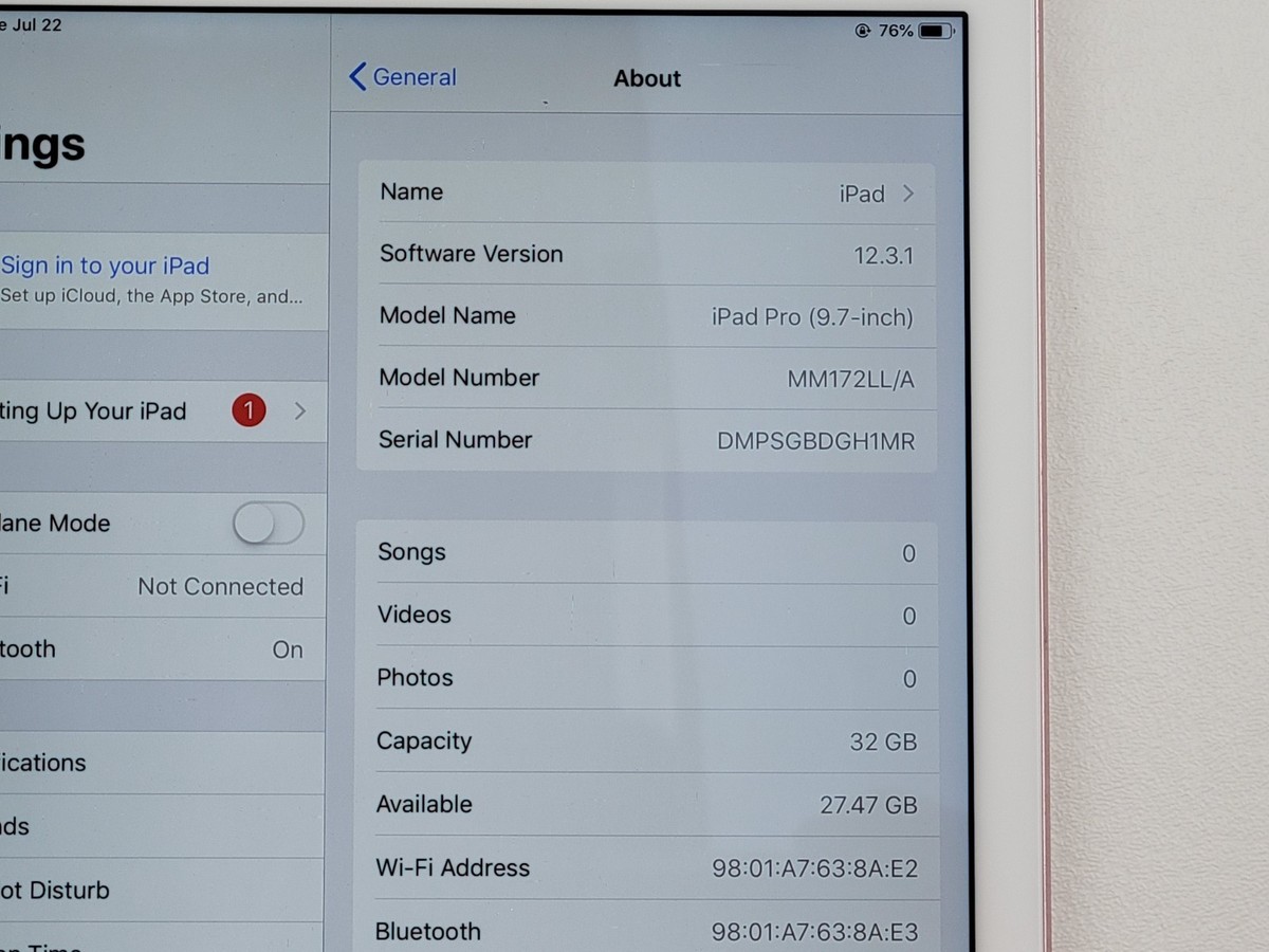 Apple iPad Pro (9.7-inch) (1st Gen.) (A1673) 32GB (Wi-Fi Only
