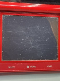 2010 Nintendo 3DS CTR-001 Glossy Red Tested Works No Stylus + Smash Bros