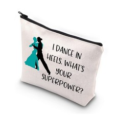 BDPWSS Ballroom Dancer Gift Ballroom Dance Teacher Makeup Bag i Dance In Heel...
