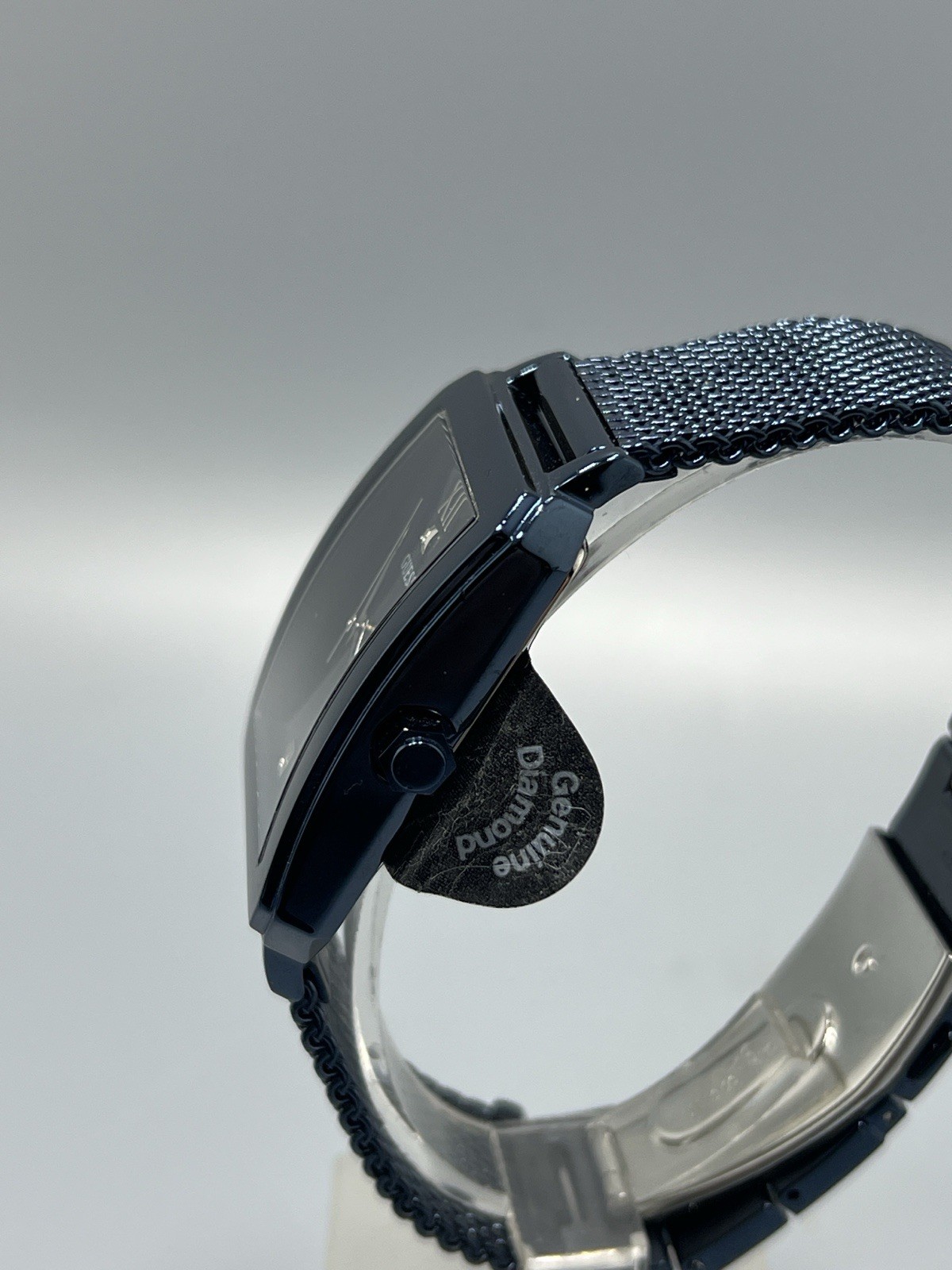 Guess Blue Rectangular Diamond Marker Watch - image 5